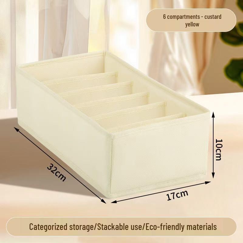 Складной ящик для хранения нижнего белья и носков с разделителями – Органайзер для ящика для бюстгальтеров и трусиков