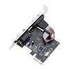 1 шт. Rs232 Com Pci-E Pci Для Express Expansion Adapter Автомобильные DIY Аксессуары Pcie на 2 Последовательных Db9 Карту