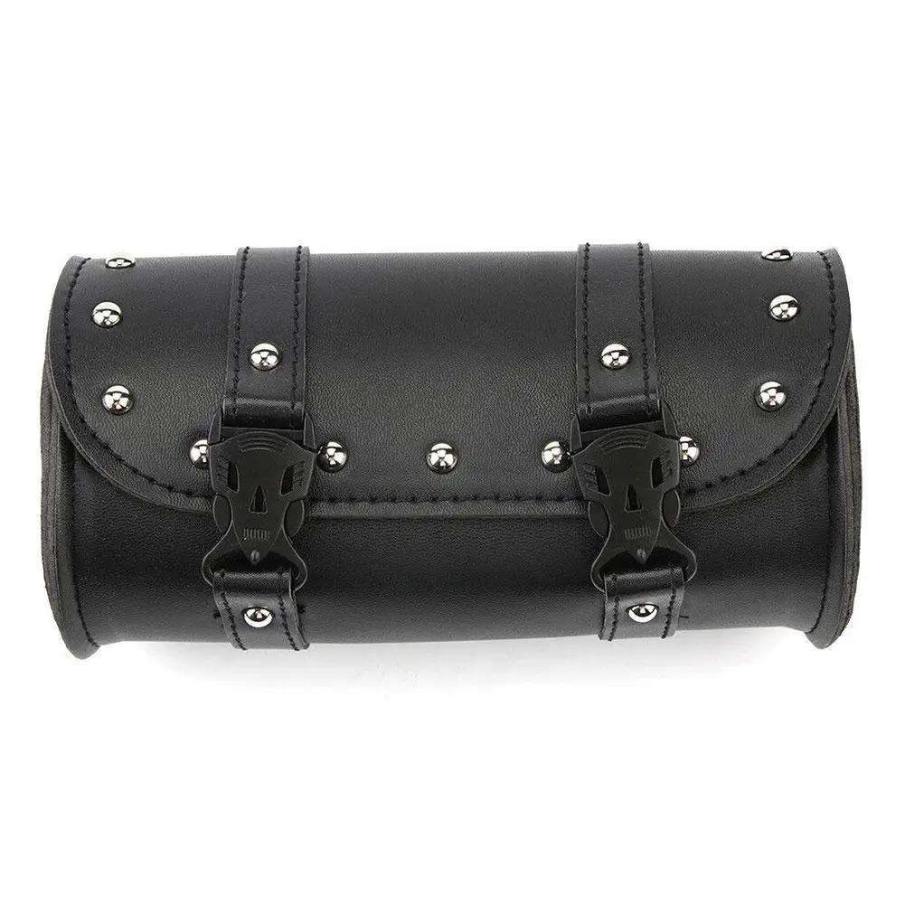 Universal Motorcycle Handlebar Bag Waterproof Storage Bag Large Leather Capacity Holder Tools Saddlebags Pocket I5a5