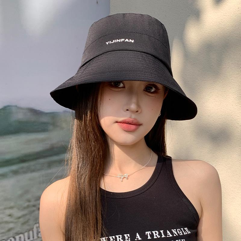 Summer Outdoor Sun Protection Sun Hat Korean Style Thin Sun Hat Spring and Autumn New Hat Women's Fashion Versatile Fisherman's Hat