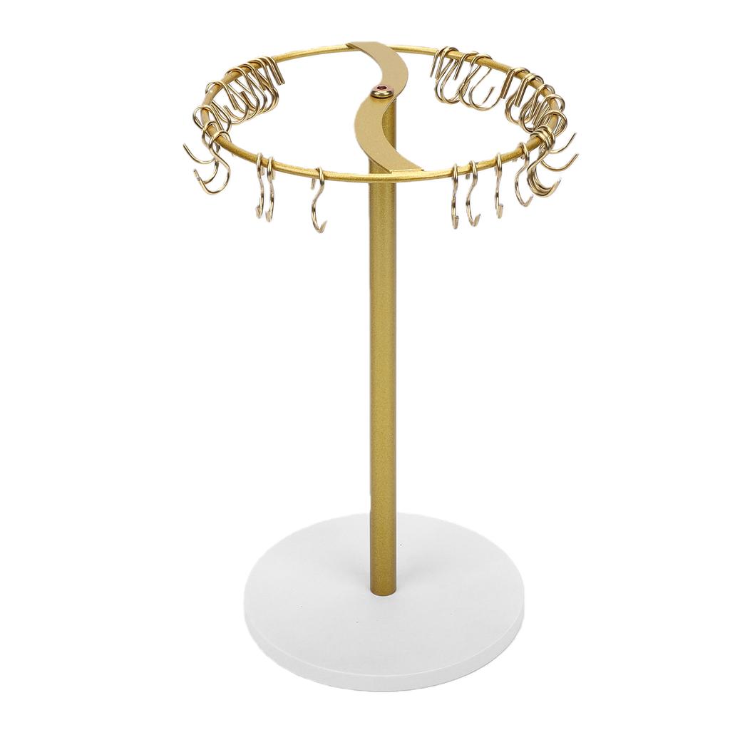 Headband Holder Organizer Metal Hair Hoop Display Stand Hair Accessories Storage Rack with 30 Hanging Hooks for Home