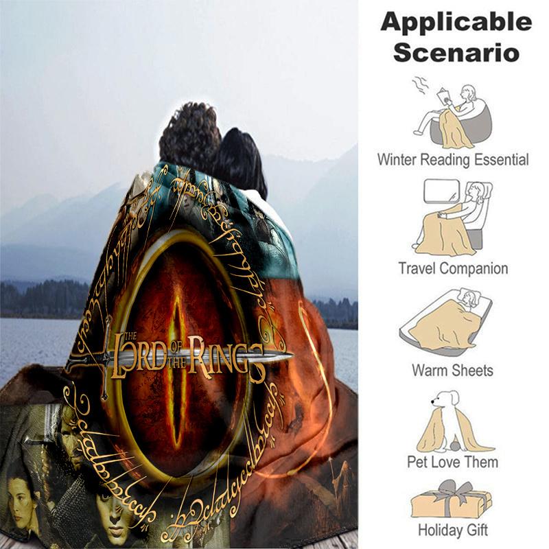 Lord of the Rings: The Ultimate Fantasy AdventurePrint Blanket, Soft Blanket For Sofa Office Bed And Travelling Daughter Birthday Gift esj35