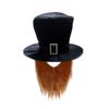 Adorable Formal Costume Hat Dress Up Black Magician Hat Cosplay Outfit Black Top Hat  Theme Party