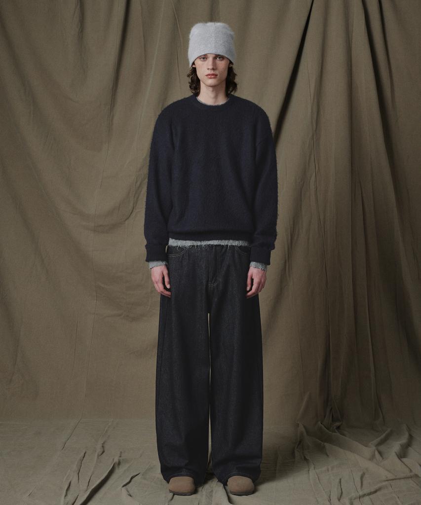 GLW Oversized Brushed Knit Navy