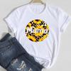 (Asian Size)Women Print Lady Floral Letter Mom Mama Cute 90s Female Tee Top Fashion T Shirt Clothing Casual Short Sleeve Graphic T-shirt