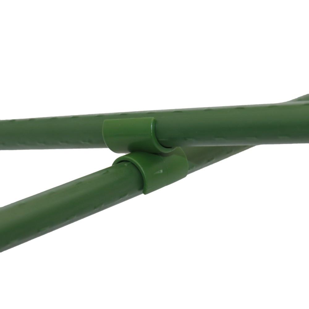Cross Plastic Gardening Pillar Greenhouse Tray Bracket Fixed Clamp Garden Hose Pipe Clap Agriculture Plant Support 10 Pcs