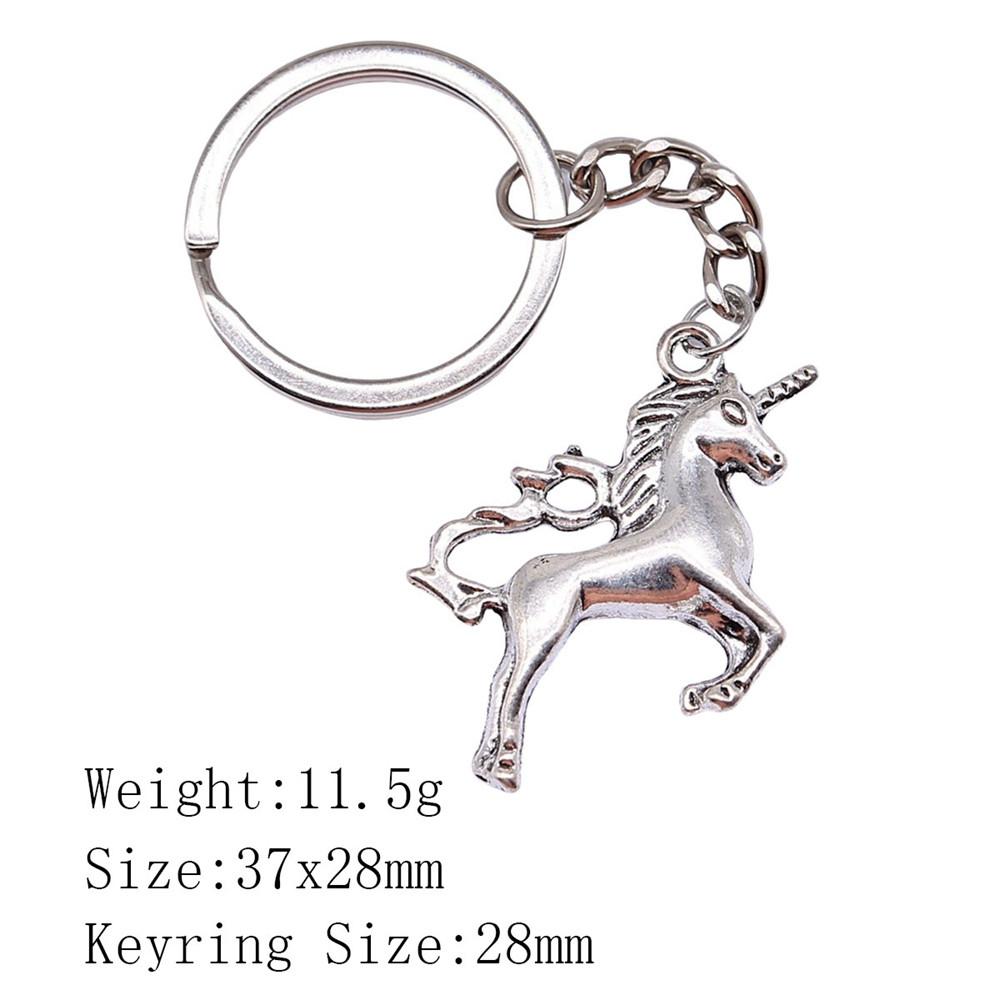 Металлический брелок в виде головы лошади/единорога - 52x51 мм, 19,9 г, Идеально подходит для сумок и домашнего декора
