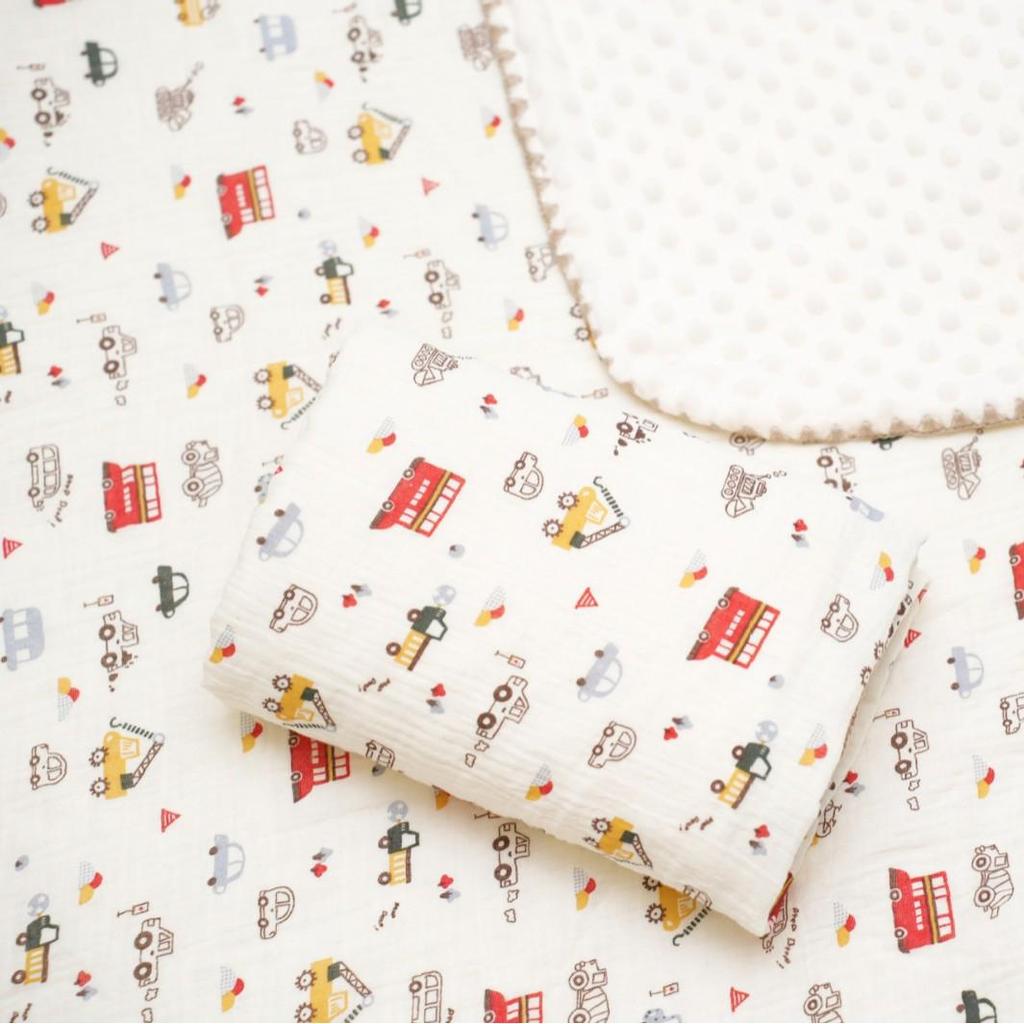 Cartoon Pattern Pure Cotton Baby Blanket & Bath Towel