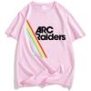 Men Clothing Hot Game ARC Raiders Rainbow Print T-shirt Cotton Short Sleeve Loose Male Tshirts Unisex Streetwear Graphic T Shirt