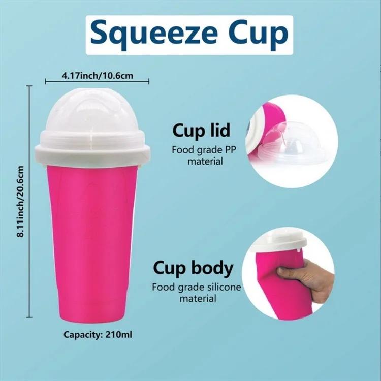 Summer Magic Slushy Maker Squeeze Cup Самодельный молочный коктейль-генератор Охлаждающий стакан Squee DIY для семьи