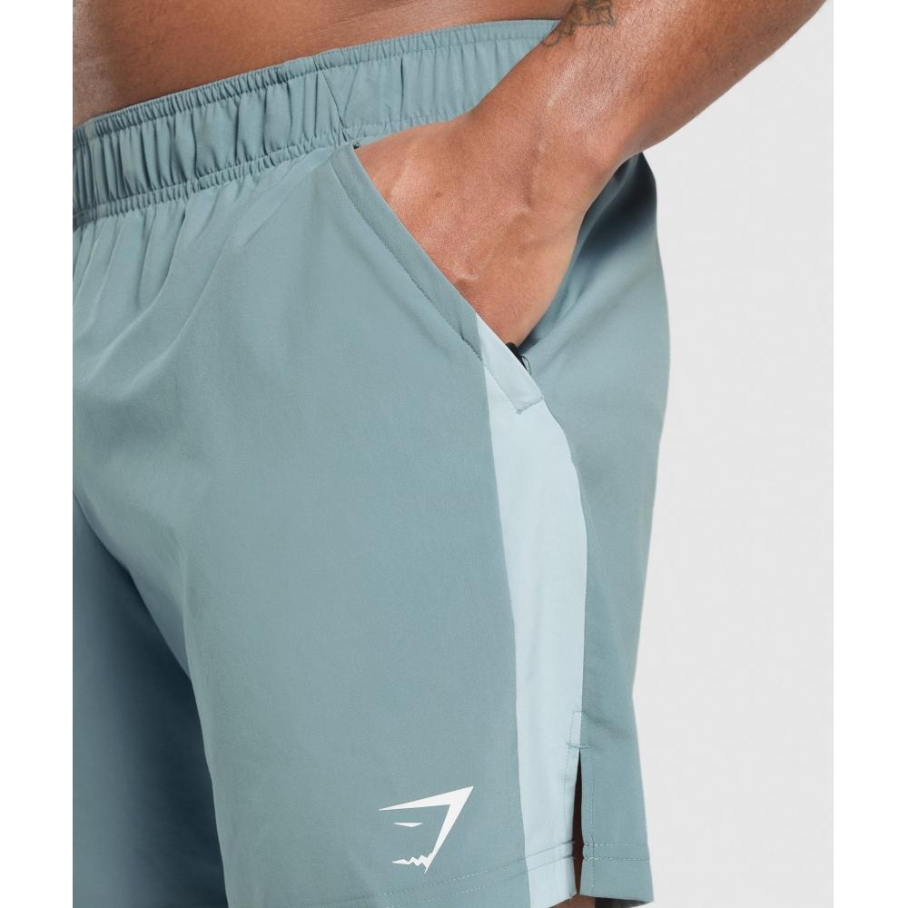Gymshark Sport 7 Shorts Rest Blue Cool Blue A1b3l Uddc