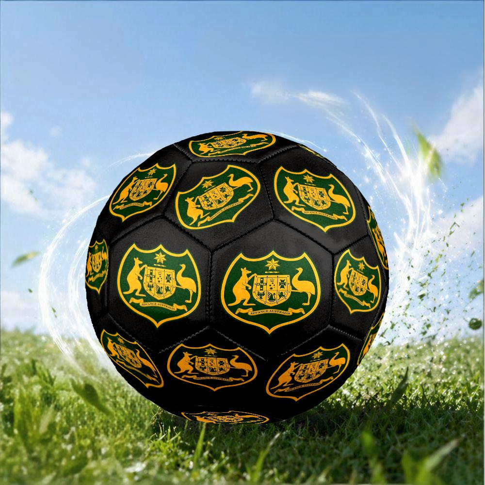 Australia Coat Of Arms Emblem Size 5 Soccer Ball,Indoor/Outdoor Suitable for Training Matches Tournaments Practice Games Perfect Gift for Fan