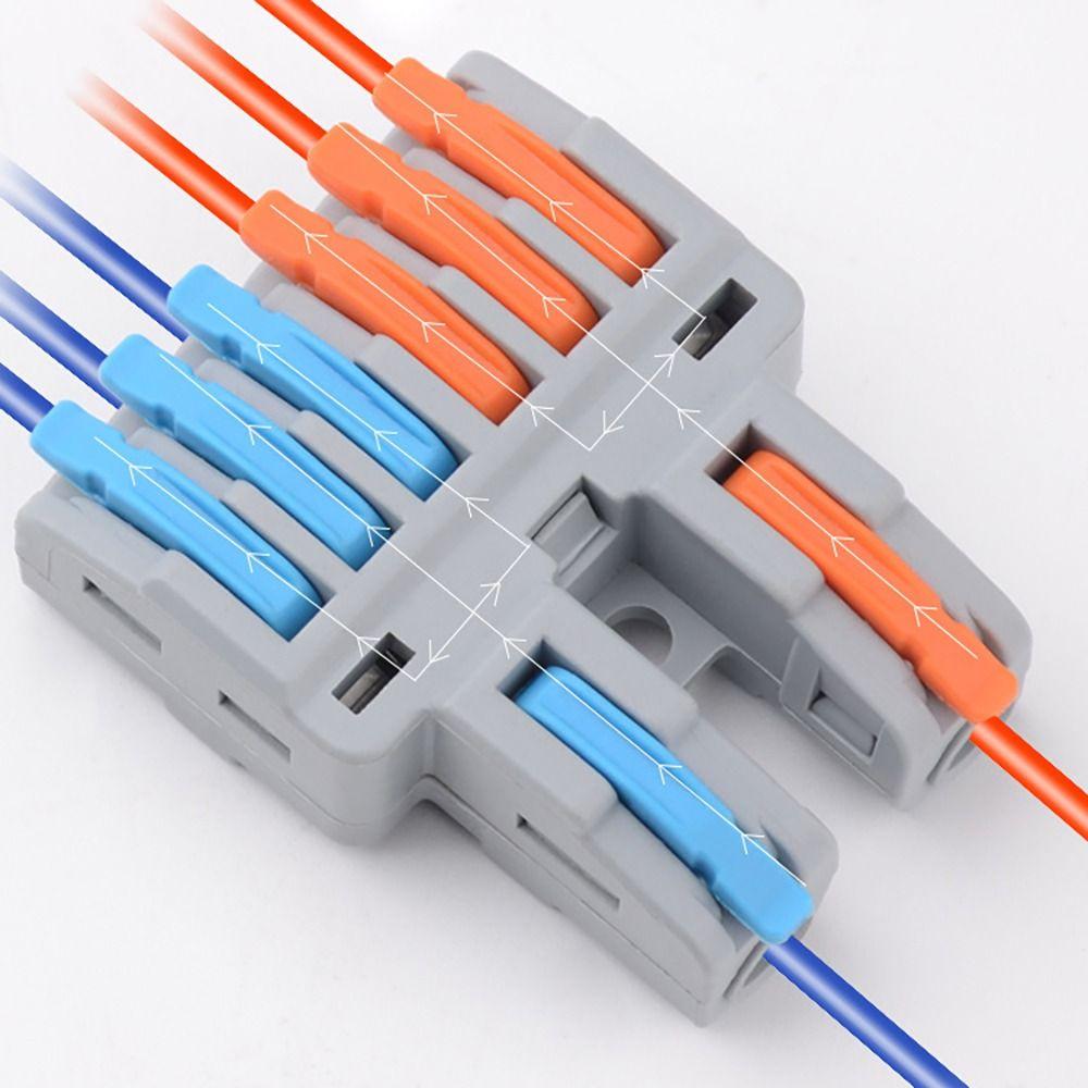 Мини-разъем для проводов, универсальный, компактный, быстрый разъем, стыковочные вставные клеммные колодки, электрические