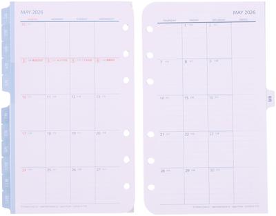 Franklin Planner Original 12-месячный месячный календарь, начало в январе 2026 г., начало недели с воскресенья, карманный размер, 86609