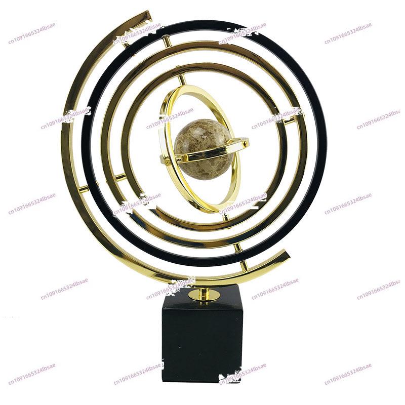 Европейские офисные украшения в виде глобусов, модельная комната, рабочий стол, гостиная, тумба под телевизор, легкие роскошные украшения, подарки для декора