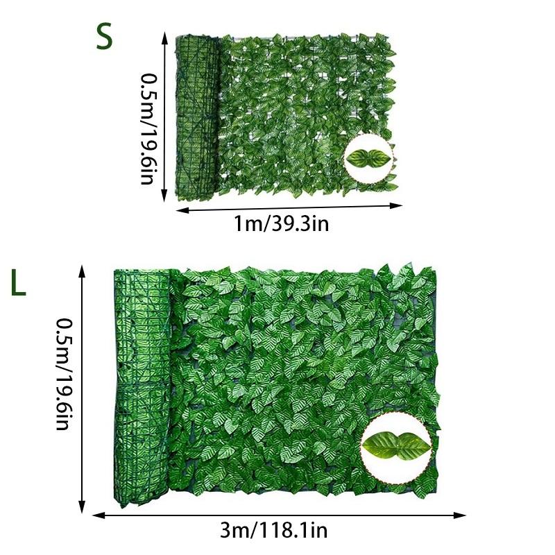0,5x3 м искусственный лист садовый забор анти-УФ защита конфиденциальности искусственный забор стена панель забора из плюща