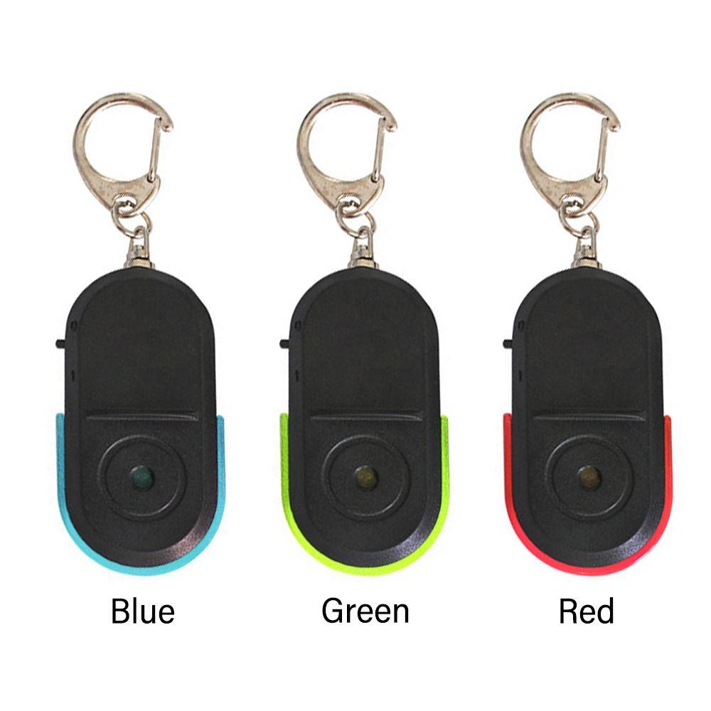 Mini With LED Light Whistle Sound Locator Keychain Key Finder Sensor Anti-Lost Alarm Key Finder