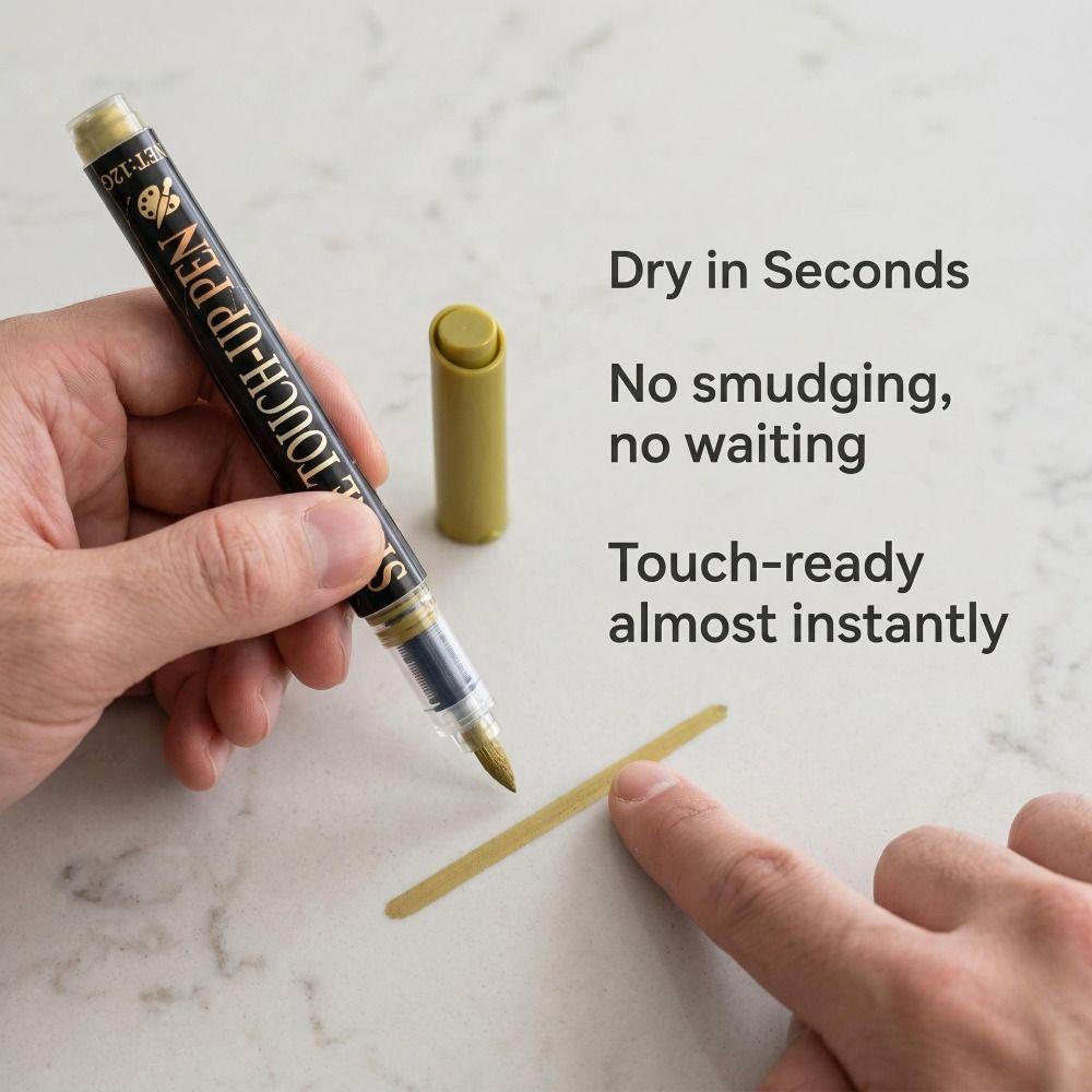 Waterproof Tombstone Touch Up Paint Pen Quick-Drying Gold Metal Marker Inscription Restoration