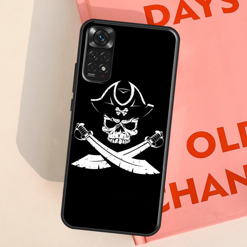 Чехол 'Пиратский Череп' Для Redmi Note 12 11 Pro Чехол Для Redmi Note 10 9 8 Pro 9S 10S 11S 12S 9C 10C 12C