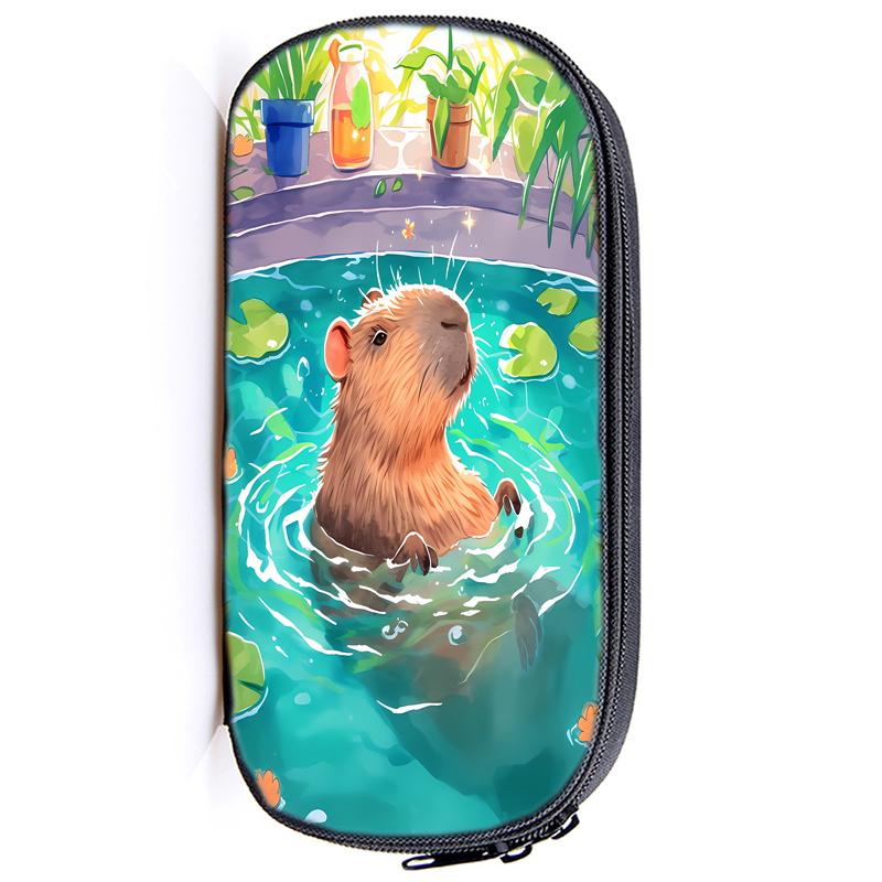 Волк, Панда, Кот, Многофункциональная сумка-карандаш, Лошадь, Капибара, для девочек и мальчиков, Детский пенал, Тигр, Собака, Держатель для канцелярских принадлежностей, Сумка для студентов, Школьные принадлежности