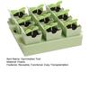 Seeds Starter Tray with 9 Deep Cells Reusable Germination Kit Seedlings Tray with Transplanting Handles for Indoor Outdoor Greenhouse Gardening