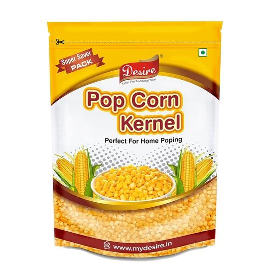 Desire Popcorn Kernel Seeds, 1kg | Premium Big Size Gourmet Makkai Popcorn Kernels | Imported, High Expansion for Fluffy Popcorn