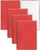 Red Spiral Notebooks A5 Lined Journals Kraft Cover Spiral Bound Notebook for Office Meeting