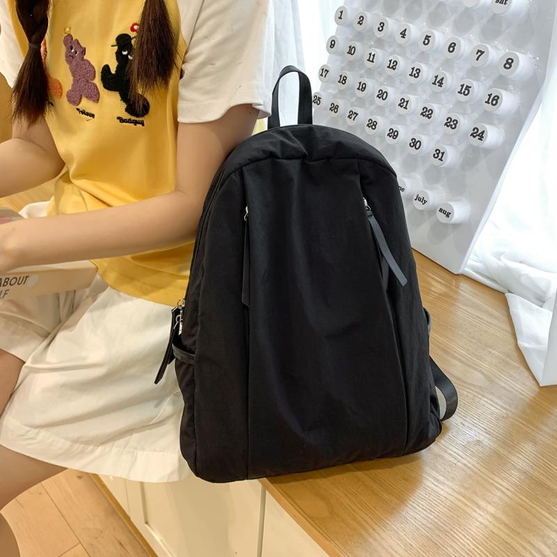 Рюкзак большой емкости для девочек, однотонный школьный рюкзак для студентов, женский дорожный рюкзак
