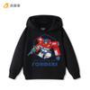 Новая супер красивая толстовка с капюшоном с принтом Трансформеров для мальчиков, детская осенне-зимняя уличная модная теплая флисовая толстовка