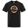 Cotton Full Throttle Cafe Racer Rockabilly Biker Printed T-Shirt Men Fashion Casual Short Sleeve Loose Cotton Tshirt Summer Loose Tees