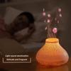 2024 New Crack Flame Aromatherapy Machine Colorful Night Light Can Be Added with Essential Oils Bedroom Charging Decoration