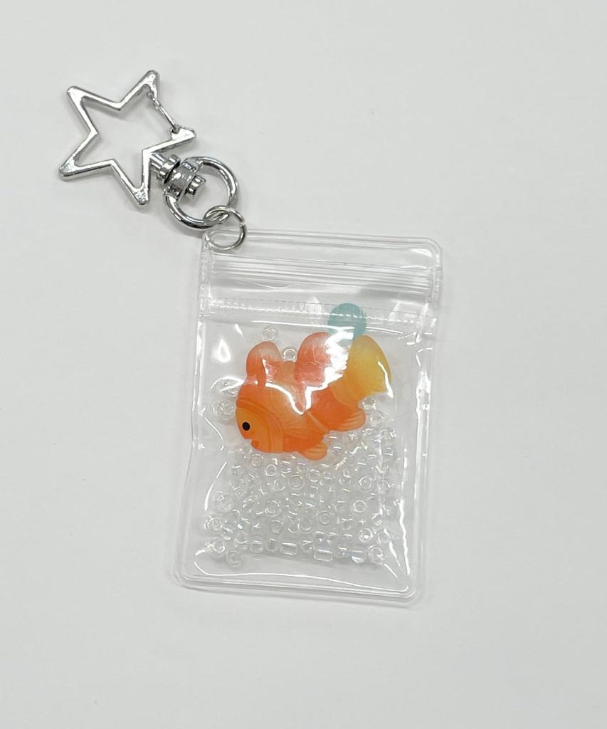 WEGO Pack Fish School Size Orange Keychain, Accessory, Gift, Cute, Women's, F,