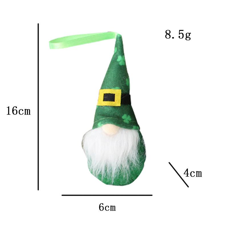 Кукла-подвеска «Зеленый эльф» на ирландский фестиваль. Украшения для окон ко Дню Святого Патрика