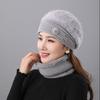 Winter Hat Women's Fleece Thickened Warm Beret Women's Fashion Windproof Knitted Hat Mom Wool Hat