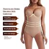 Женское корректирующее белье для контроля живота, боди, цельный формирователь всего тела, утягивающий талию, более короткое боди, формирователь со встроенным проволочным бюстгальтером