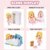 Сделай сам Имитация Мебель для спальни Детский Игровой домик Игрушка Кукольный домик Ванная Комната Кухня Кабинет Стиральная машина Девочка Мальчик Подарки на День Рождения