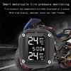 M5 Мотоциклетная TPMS Беспроводная Мотоциклетная Система Контроля Давления в Шинах с 2 Внешними Датчиками 5 Способов Оповещения