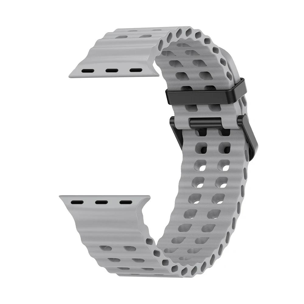 Ocean Strap for apple watch 10 Band 44mm 45mm 41mm 49mm 42mm 46mm silicone correa bracelet iWatch series 5 7 6 3 se 8 Ultra 2 9