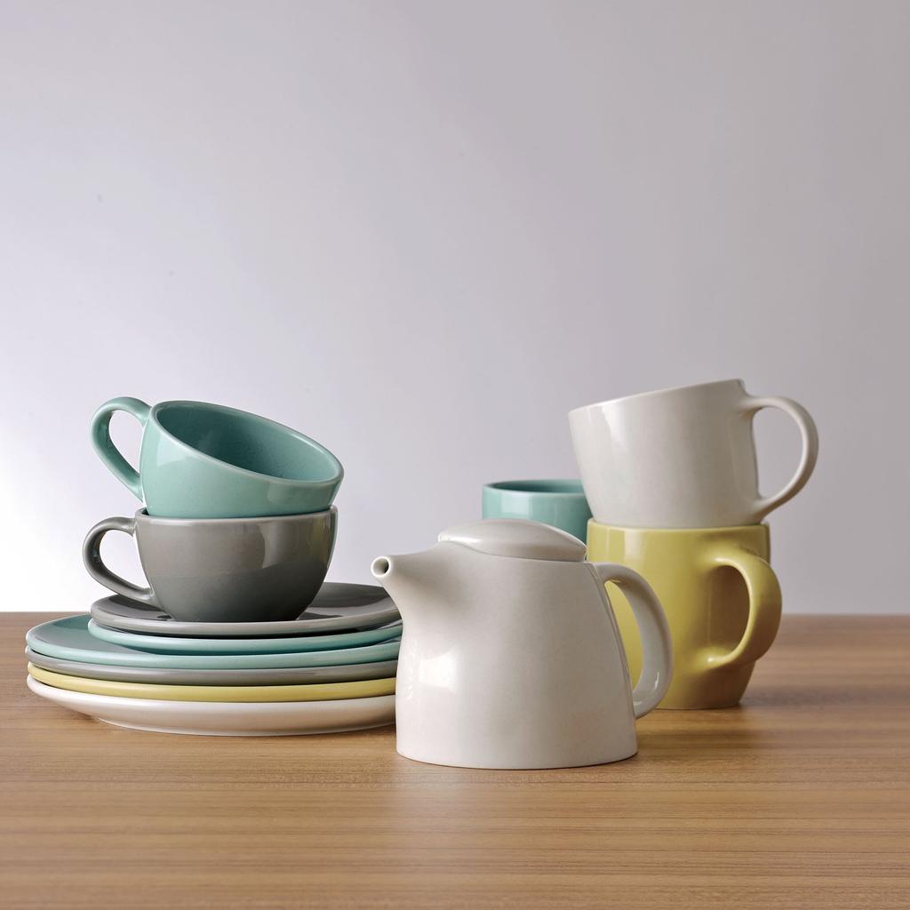 Kinto TOPO Cup Saucer 200ml White 23589 &