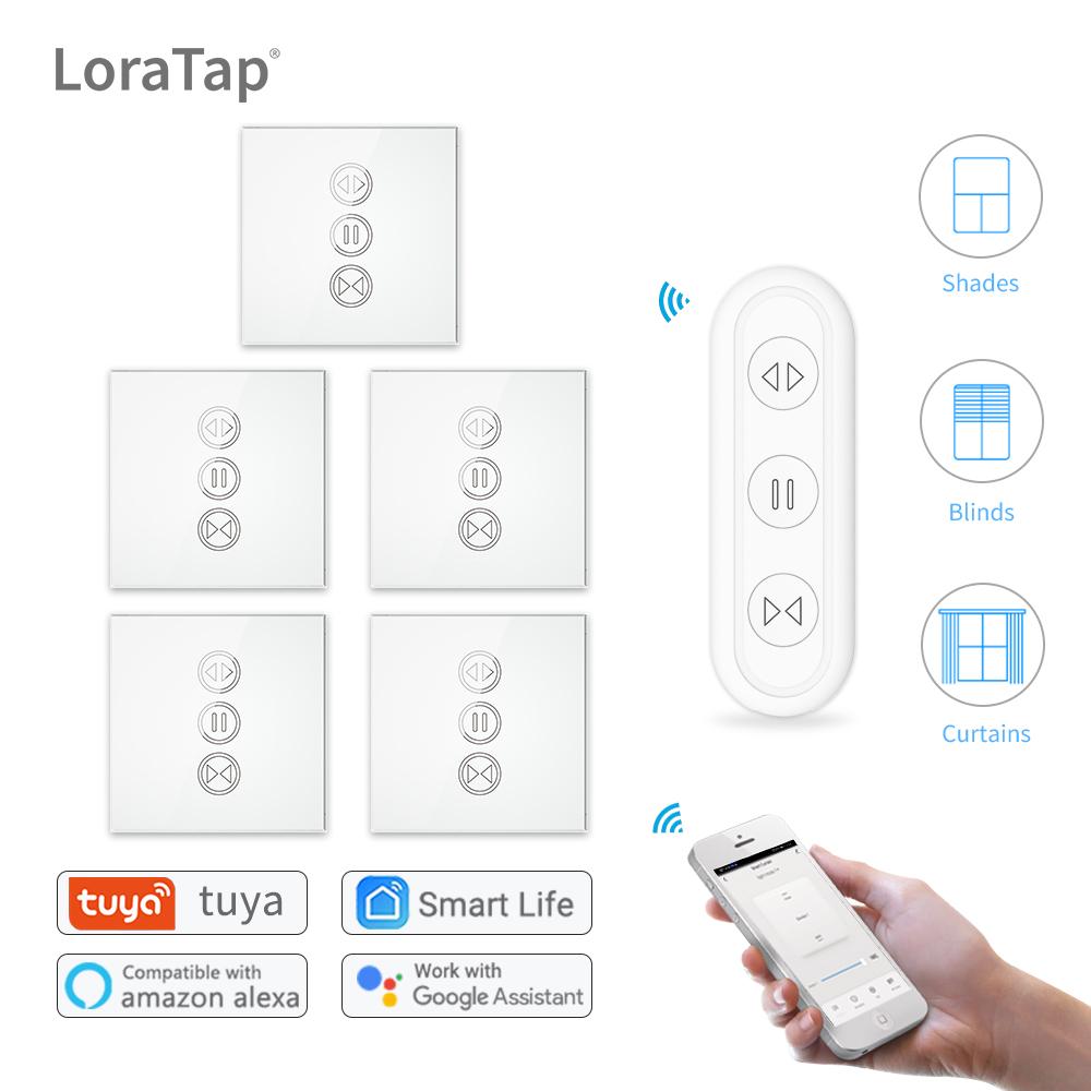 Tuya Smart Life Выключатель штор Пульт дистанционного управления Двигатель жалюзи Рулонная штора RF+WiFi Приложение Таймер Google Home Aelxa Echo Alice Голосовое управление