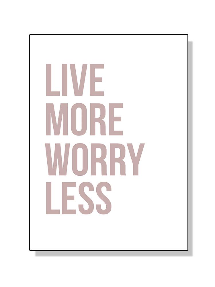 Inspirational Quote Know Your Worth Smile And Be Happy Poster Canvas Painting Abstract Wall Art For Living Room Home Decor