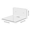 Clear Acrylic Floating Shelves Adhesive Display Shelf with Cable Clips Floating Stylish Storage Rack for Living Room