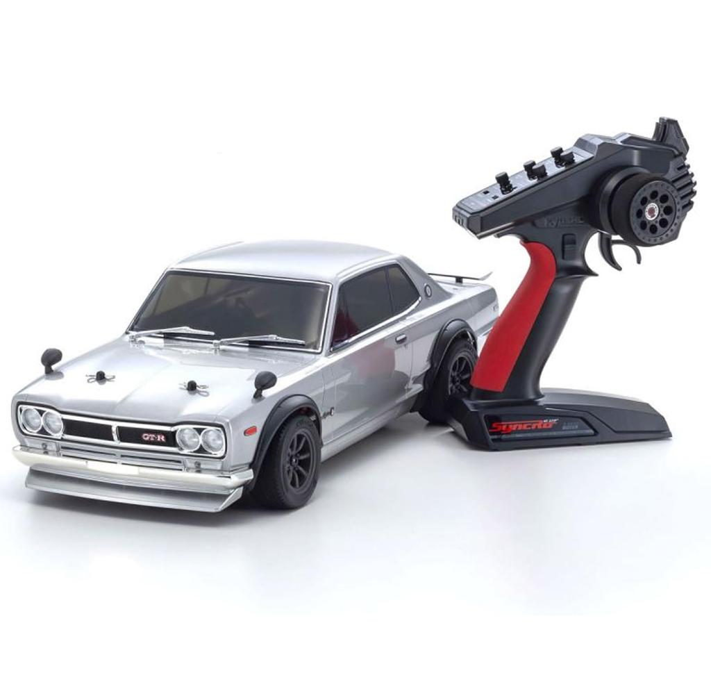 Kyosho 1/10 EP 4WD Fazer Mk2 FZ02 Nissan Skyline 2000GT-R (KPGC10) Tuned Version Silver Electric Radio Control Model 34425T1C