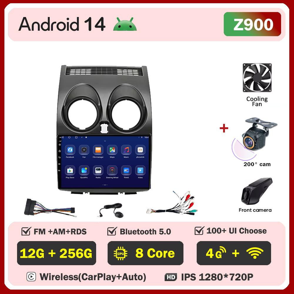 2din Android Автомагнитола Для Nissan Qashqai J10 2006-2013 Авторадио Мультимедийный Плеер Авторадио Carplay Навигация Стерео Wi-Fi