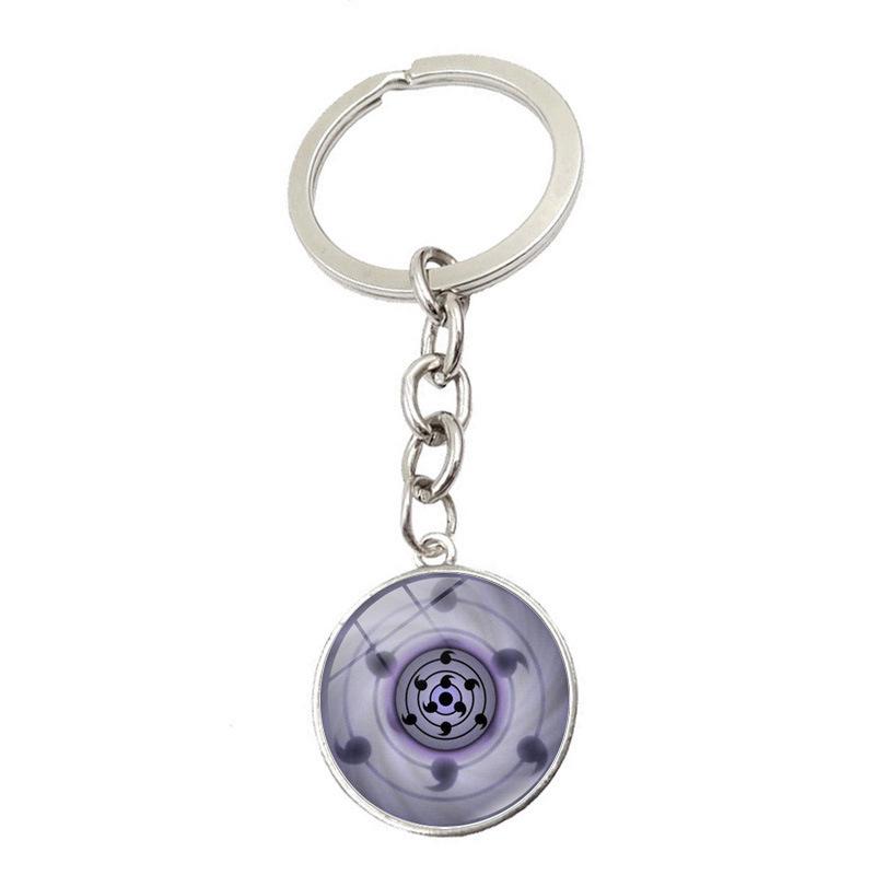 Официальный брелок с драгоценными камнями Naruto Hexagram Metal Keychain Accessories Anime Peripheral Jewelry