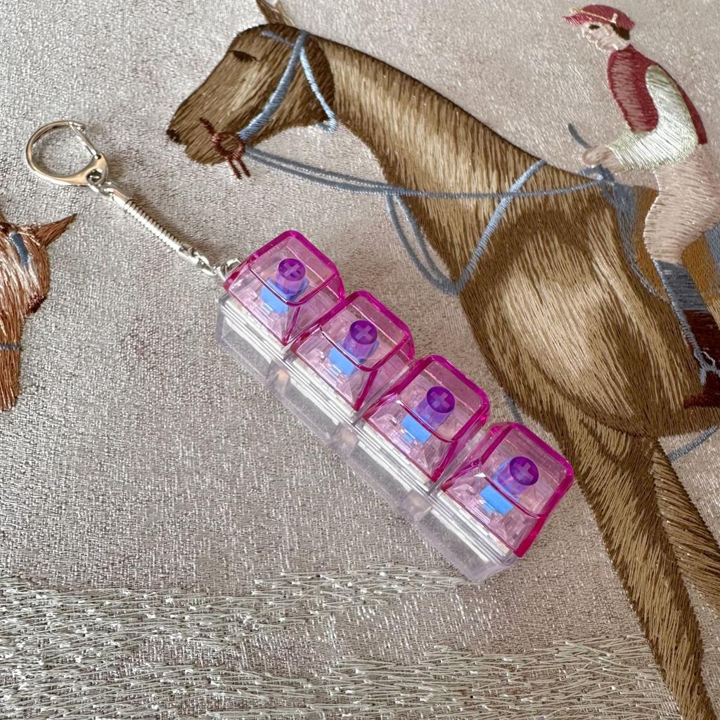 DIY Брелок-игрушка для пальцев на клавиатуру, 4 клавиши, колпачок для клавиатуры для пальцев взрослых, брелок для подростка, игрушка для снятия стресса, подарок на вечеринку