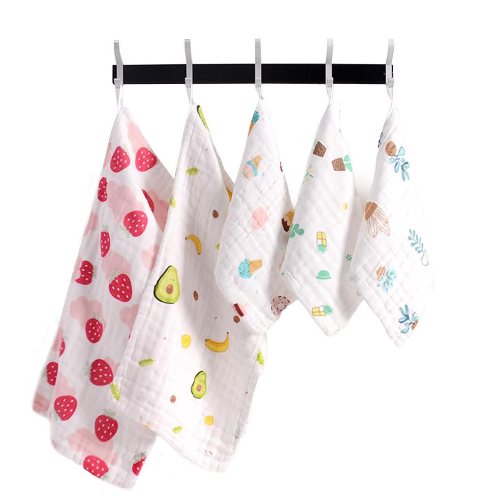 Марля Детская марля Марля Мягкая Детская ванна Ванна Детский душ Стильный подарок x 3 x 2 Марлевый носовой платок, Полотенце, 6-слойный слюнявчик, 100% хлопок, Полотенце, Марля, Ткань,