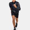 Under Armour Run Impasse Reflect Striped Pattern Куртка с воротником-воронкой и длинными рукавами Мужские куртки Черные 1350944-001