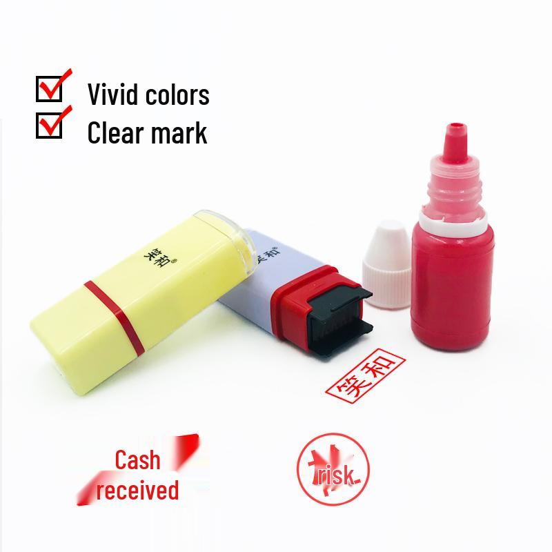 Быстросохнущая светочувствительная штемпельная подушка с чернилами для штампов - Красный, Черный, Синий, Фиолетовый, Зеленый Несмываемые чернила