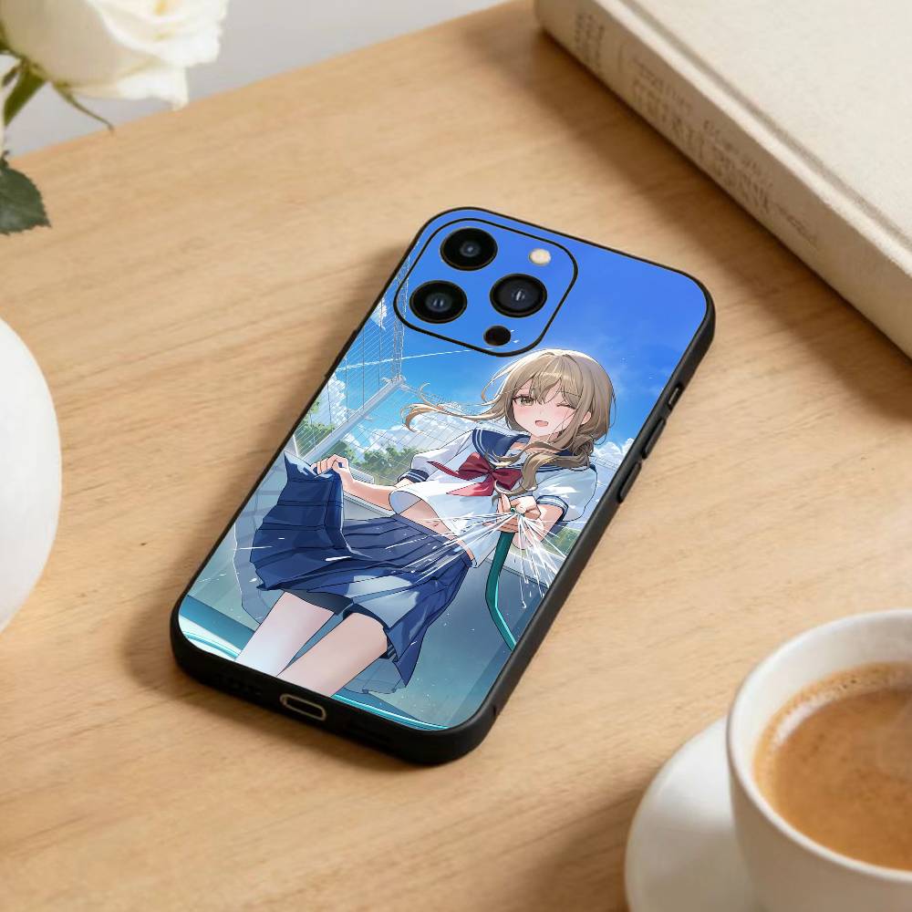 Iroduku Чехол для телефона The World in Colors Для iPhone 17 16 15 14 13 12 Max Plus Силиконовый Черный Чехол